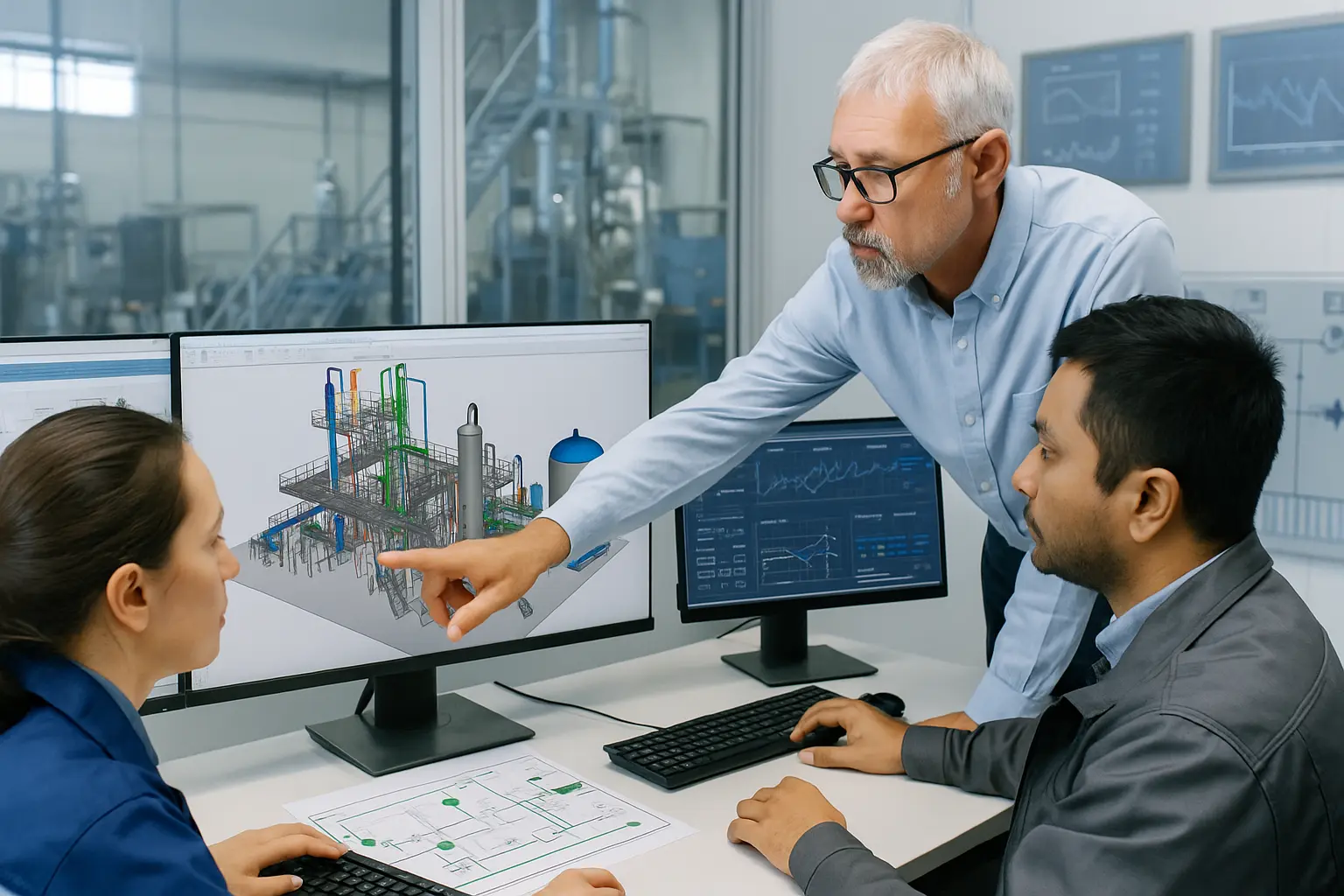 Process simulation and chemical plant design